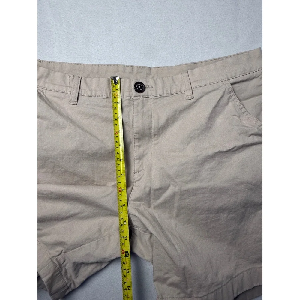 Chubbies Originals Khaki Tan Chino Shorts Mens 36 7 Inch Inseam Cotton Twill